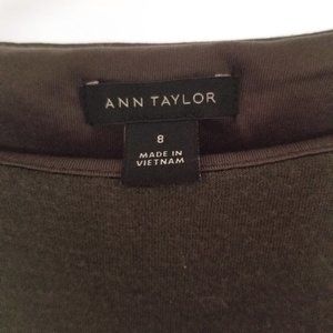 Ann Taylor Olive Green Blouson Dress